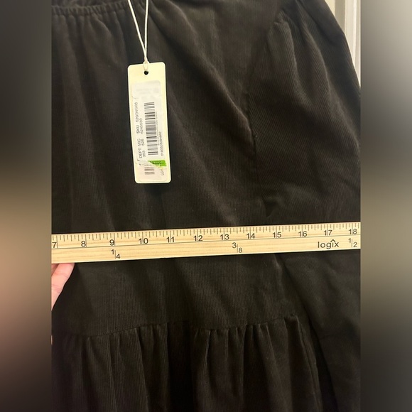 Copper Key High Neck Peasant Dress Long Sleeve Short Brown Velvet Women’s Small - Picture 7 of 8